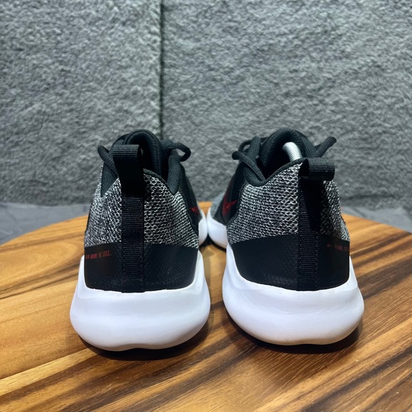 Nike Flex RN 2021 Mens Running Shoes Black Red Knit Lightweight Training Size 11 - Picture 7 of 12